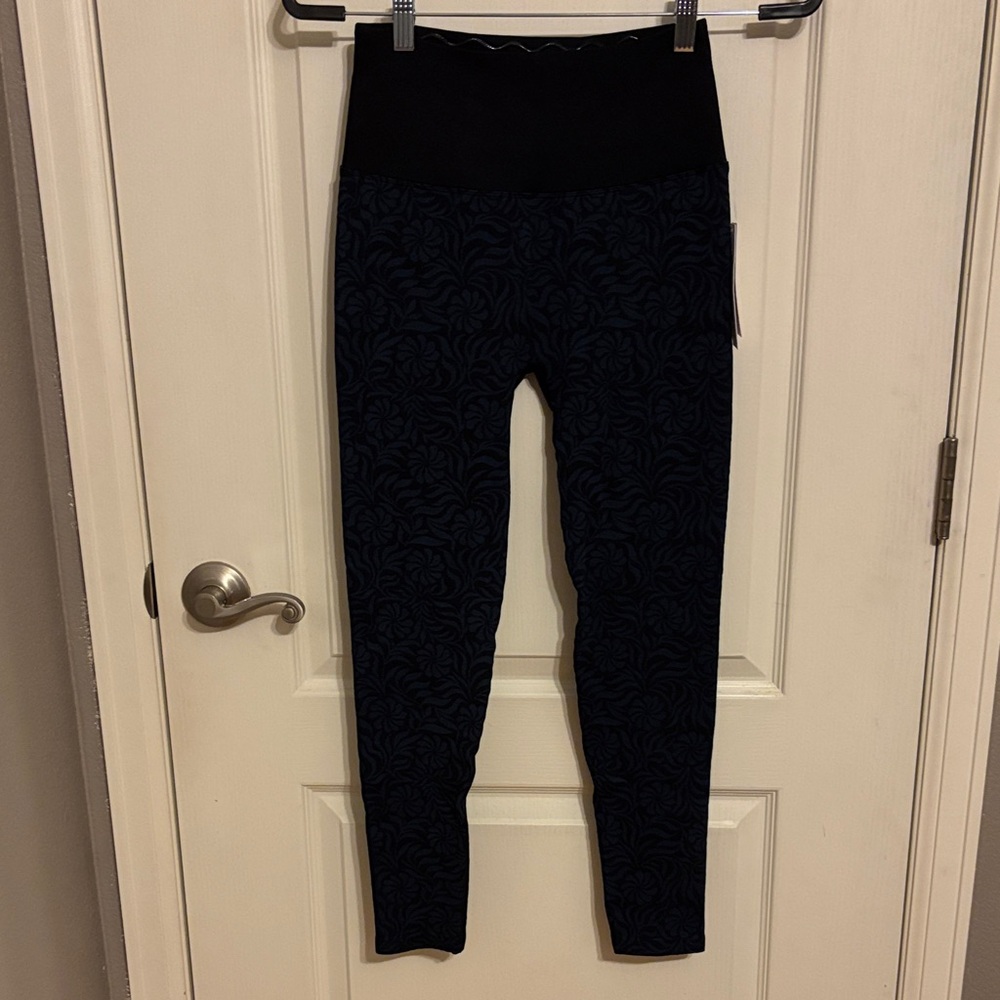 NWT Spiritual Gangster Black and Blue Patterned Leggings